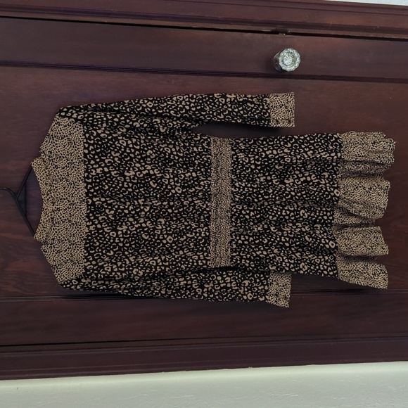 ZARA Leopard Print Mini Dress Size XS - Picture 5 of 5